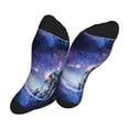 thumbnail image 5 of KLL Astronauts Start Running Print Cool Socks Men's Women's Crew Socks Funny Crazy Novelty Stockings, 5 of 7