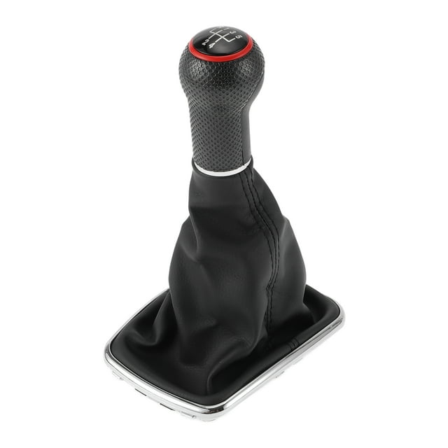 Perilla de cambio de marchas Unique Bargains con cubierta No.1J0711113EG, perilla de cambio manual de 5 velocidades para VW Bora 99-05, cuero sintético