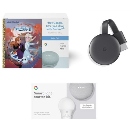 Google Chromecast + Google Home Mini + Google Smart Light Starter Kit ($20 Value)