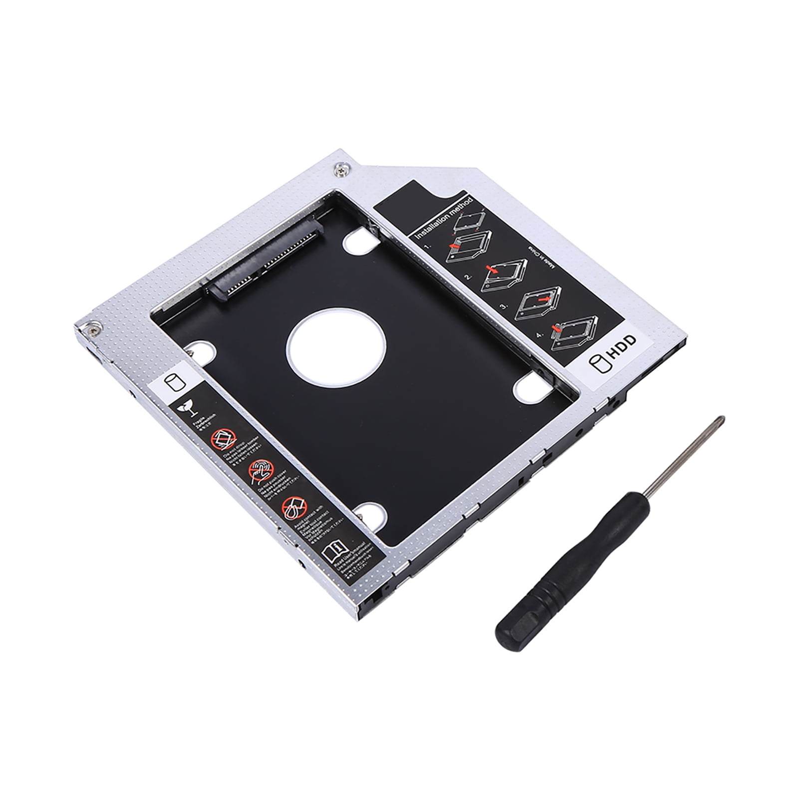 9.5mm Aluminum , Hard Disk Drive Bay Caddy Usb Raccordo HDD SSD Enclosure Male Gender Optical DVD Adapter for Laptop