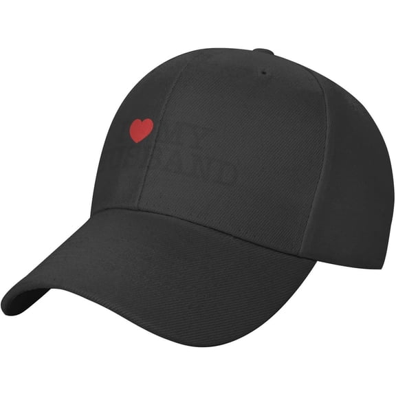 I Heart My Husband I Love My Husband Baseball Cap Men Hat Women Dad Hat Sun Hat Trucker Hat Cowboy Hat Black
