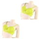 thumbnail image 2 of Vogacara 1 juego 1/6 ropa sujetadores ropa interior sujetadores para de 12 pulgadas verde 2piezas, 2 of 6
