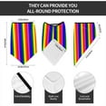thumbnail image 4 of Pride Rainbow Flag Neck Gaiter Balaclava Face Scarf Mask Quick-Dry Half Masks For Women Men Sun Protection Breathable Dustproof, 4 of 7