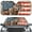 Leopard American Flag, variant on Xoenoiee Mushroom Leaf Pattern Car Windshield Sun Shade, Foldable Car Sunshade Cover UV Block Car Front Window Heat Insulation Protection Auto Windshield Covers Universal Fit for Truck Sedan SUV
