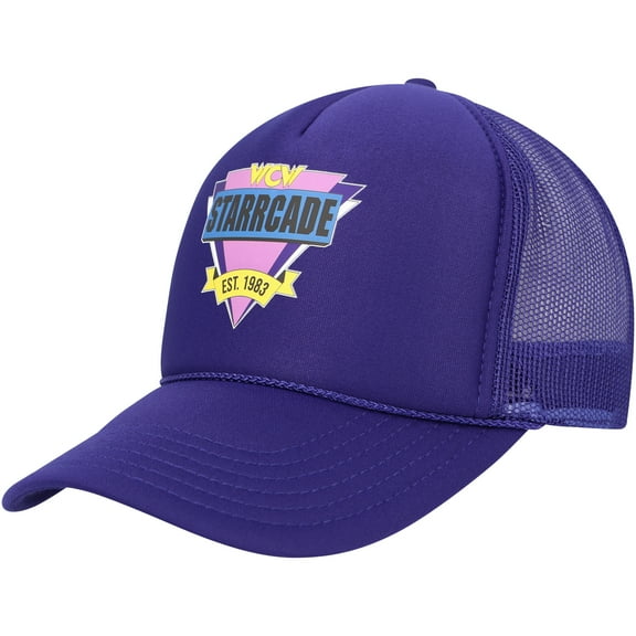 Men's Chalk Line Purple WCW Trucker Adjustable Hat