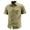 Khaki, variant on Fnnxeal Men Button Down Shirt Cargo Short Sleeve Summer Casual Collared Pocket Black Shirts for Men Size 2XL