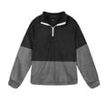 thumbnail image 4 of Fanxing 1/4 Zip Pullover for Women Fleece Lined Long Sleeve Sweatshirt Casual Plush Fluffy Zipper Pullovers Tops Activewear S/M/L/XL/XXL/XXXL/XXXXL/XXXXXL, 4 of 6