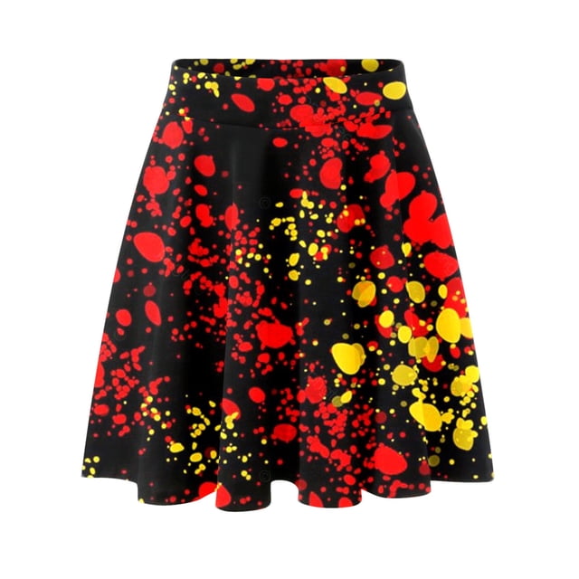 Gibobby faldas largas de mujer elegantes Falda de cintura elástica para mujer, clásica, diaria, elegante, informal(Amarillo, XL)