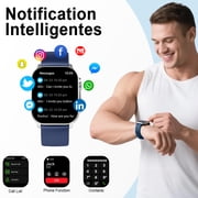 Smart Watch for Men Women, 2.01 AMOLED HD Curved Screen Smart Watch Fits for Android and iPhone, Bluetooth Calls/Answer, Fitness Tracker, 110+ Sport Modes, IP68 Waterproof Smartwatch, Gifts