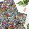 Vintage Comic Hero Wrapping Paper - Superhero Wrapping Paper