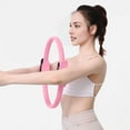thumbnail image 5 of Pilates Ring Circle, 15 Inch Magic Fitness Circle for Toning Inner & Outer Thighs, Yoga Core Training, Bonus Workout Guide Included (Pink), 5 of 5
