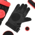 thumbnail image 4 of yotijay Men Skateboard Gloves With Sliders Standard Long Downhill Brake Slide Red, 4 of 9