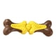 thumbnail image 5 of Juguete masticable para perros, resistente a las mordeduras, con forma de hueso, interactivo, duradero. amarillo, 5 of 9
