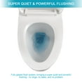 thumbnail image 4 of Boyel Living 12 inch One Piece Elongated Toilet 1.6/1.1 GPF Dual Flush Toilet in White, Soft-Close Seat, 4 of 7