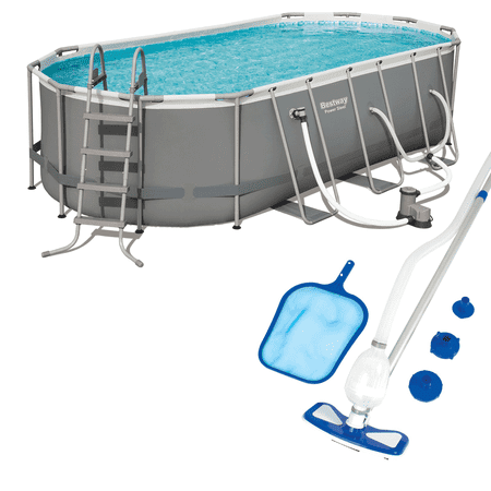 Bestway Power 18ft x 9ft x 4ft Above Ground Pool Set with Pump & Cleaning (Best Way To Learn Power Bi)