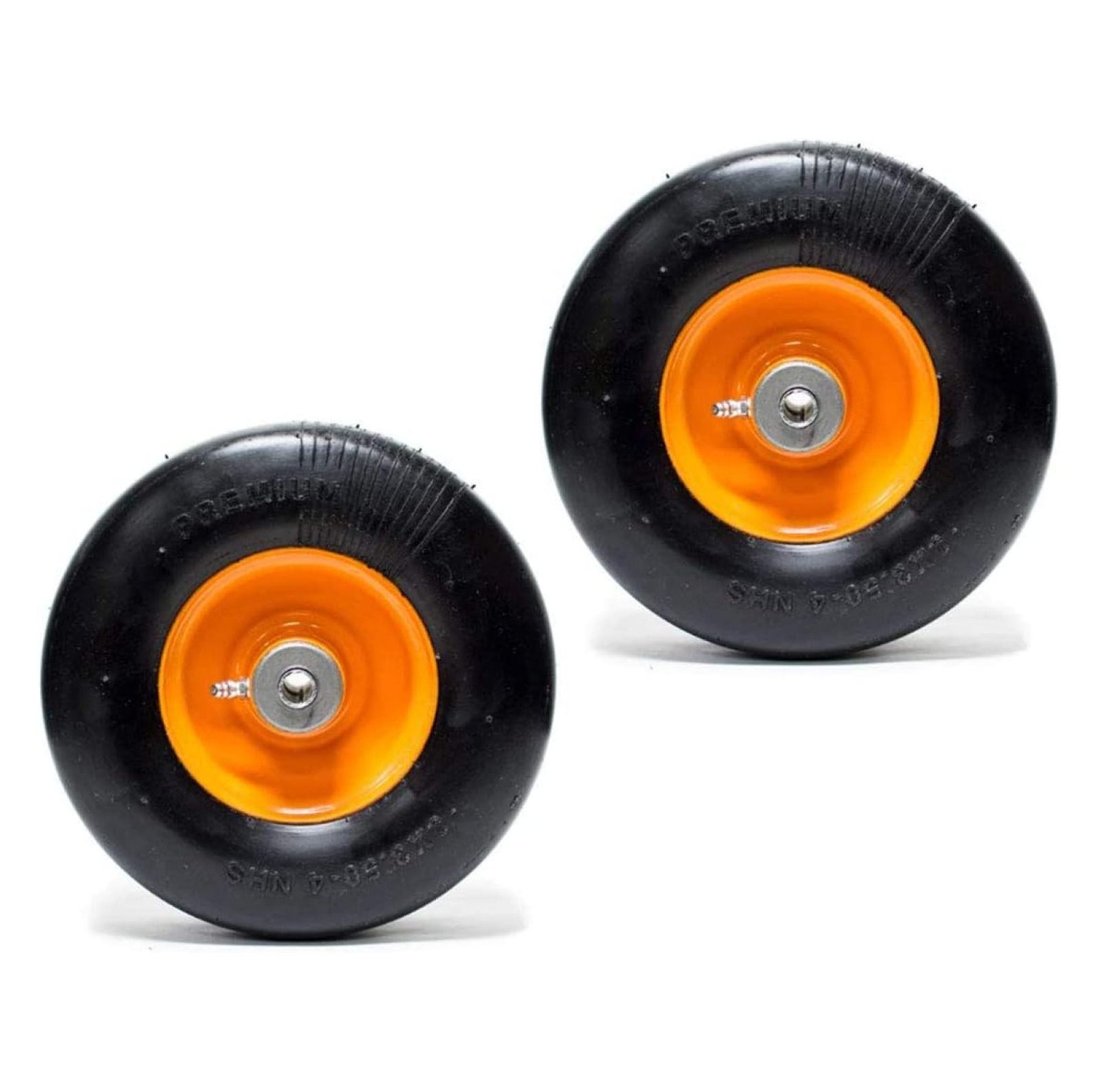 EPR 2PK Front Solid Tire Assembly Replacement for Scag 48307 Puncture Proof No Flat 9x3.50-4