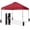 Red, variant on CROWN SHADES 10x10 Pop Up Canopy Beach Tent with One Push Setup Instant Outdoor Canopy Tent Sun Shade for Events Sky Blue