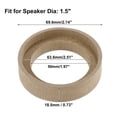 thumbnail image 3 of Unique Bargains 4 Pcs Universal 1.5 Inch Speaker Subwoofer Mounting Spacer Rings Solid Wood Beige, 3 of 6