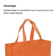 thumbnail image 4 of Unique Bargains Reusable Gift Bags Vertical Style Non-Woven Tote Bag Orange, 4 of 5