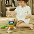 thumbnail image 2 of PlanToys® Wooden Stacking Rocket Toy for Toddlers | Montessori Educational STEM Learning Toy | Colorful Wooden Rocket Ship Stacker for Fine Motor Skills, Problem Solving, Preschool Gift, 2 of 4