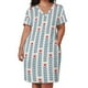 thumbnail image 3 of Flores escandinavas 05 patrón sin costuras con tallos largos Vestido suelto con bolsillo Vestidos elegantes Falda de verano Ropa femenina, 3 of 7