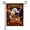 C, variant on Halloween Ghost Garden Flag, 12 x 18 in Double Sided Welcome Yard Banner for Outdoor Porch Lawn