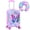 2PCS boys blue dinosaurluggage set, variant on 2Pcs Kids Suitcase Set, 16.5" Hardside Boys Travel Luggage with Spinner Wheels, Dinosaur Carry on Rolling Luggage Airline Approved (Black)