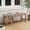Teak, variant on ROGALIS Outdoor Bench, 2-Person Poly Lumber Garden Bench, No Rot/Fade for Backyard and Park, Teak