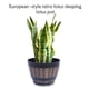 thumbnail image 5 of Bearachild Maceta de loto Cask para decoración del hogar, exquisito cubo grande para plantas, accesorios para el hogar, suministros para el jardín Jardín y Patio 300 agujeros Bearachild HA084151-03, 5 of 6