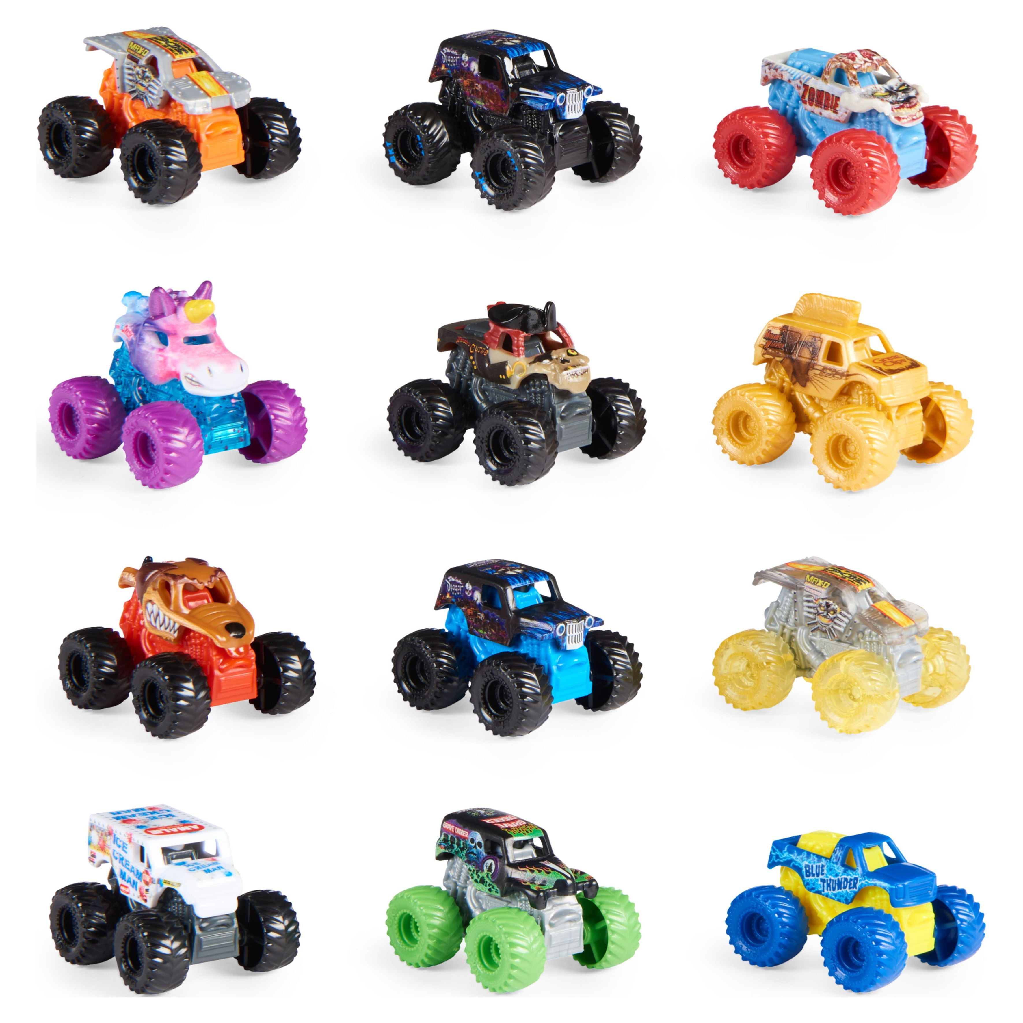 Monster Jam, Official Mini Mystery Collectible Monster Truck 12-Pack, 1:87  Scale, Great Gift for Birthday Parties