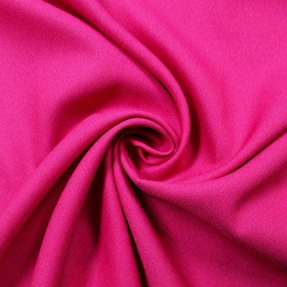 Stylish Fabric "Fuschia 60""Poly Crepe Fabric by the Yard"