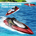 thumbnail image 6 of 4DRC S5 RC Boat for Pools and Lakes, 2.4 GHz 20+ MPH Racing Boats, Rechargeable Battery, Low Battery Alarm, Gift for Boys Girls, 6 of 7