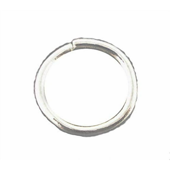 HDSupplies 200 Pieces - 8mm Jump Rings Bright Silver Tone - 16 Gauge (1.2mm Thickness)