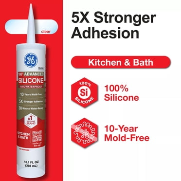GP70S Kitchen & Bath Silicone Sealant - 100% RTV Translucent Caulk