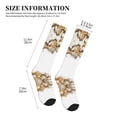 thumbnail image 2 of Compression Socks for Women and Men - Christmas Gingerbread Cookies Snowflake Compression Socks Circulation for Workout, 2 of 8