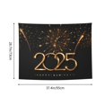 thumbnail image 3 of Bingfone 2025 Golden On New Year Tapestry Wall Hanging Decor for Living Room Bedroom Dorm Classroom Office Decor 29x37 Inch, 3 of 8