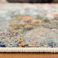 thumbnail image 6 of SAFAVIEH Madison Flowers Vintage Abstract Area Rug, Grey/Blue, 3' x 3' Square, 6 of 9