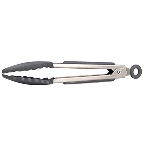 Black 7 74708502 7 Cuisipro Stainless Steel Silicone Mini Tongs