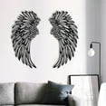 thumbnail image 2 of 1 Pair Angel Wings Metal Wall Art Decor with Led Lights, 2023 New 3D Angel Wings Wall Sculptures Decor, DIY Metal Wall Art Hanging Decor, for Home Bedroom Living Room Garden Office, 2 of 6