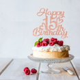 thumbnail image 3 of Cake Topper Unoggsor con brillo rosa dorado para 15.º cumpleaños, 3 of 7