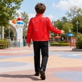 thumbnail image 4 of 3-Piece Dance Star Costume Retro Stage Outfit Pop Star Halloween Costume Set with Jacket and Pants for Cosplay Party 110, 4 of 9