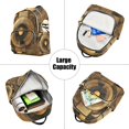 thumbnail image 5 of JIALIOU Mini Backpack Purse for Women Quilted Casual Daypack Small Travel Shoulder Bag, Abstract Olive Brown Geometric, 5 of 7