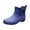 Blue, variant on Men’s Wide Calf Rain B𝗈𝗈𝑡𝑠 Lightweight Ankle Che𝗅sea Booties Comfortable Wate𝗋proof Shoes Boating Camping Farming Rainboot Outdoor Work Footwear for Rain Day