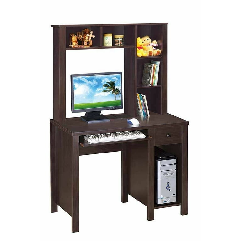 Inyo Computer Desk with Hutch Drawers Included Yes Overall