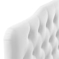 thumbnail image 4 of Pemberly Row Tête de Lit Grand en Velours de Performance Capitonné à Losanges, Blanc, 4 of 7