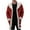 Red, variant on Mens Long Faux Fur Collar Suede Jacket Sherpa Lined Fleece Shearling Trench Coat Warm Military Cargo Trucker Aviator Lapel Jacket Outwear