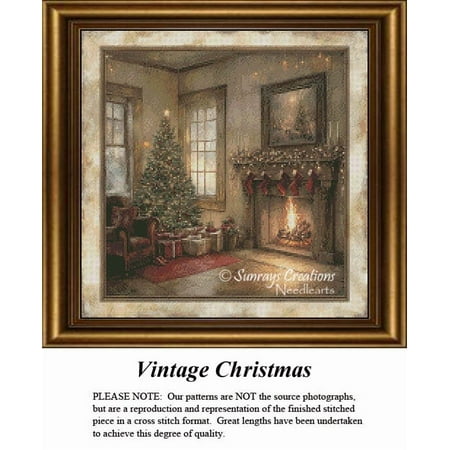 Christmas Cross Stitch Patterns | Vintage Christmas (Pattern Only You Provide The Floss and Fabric)