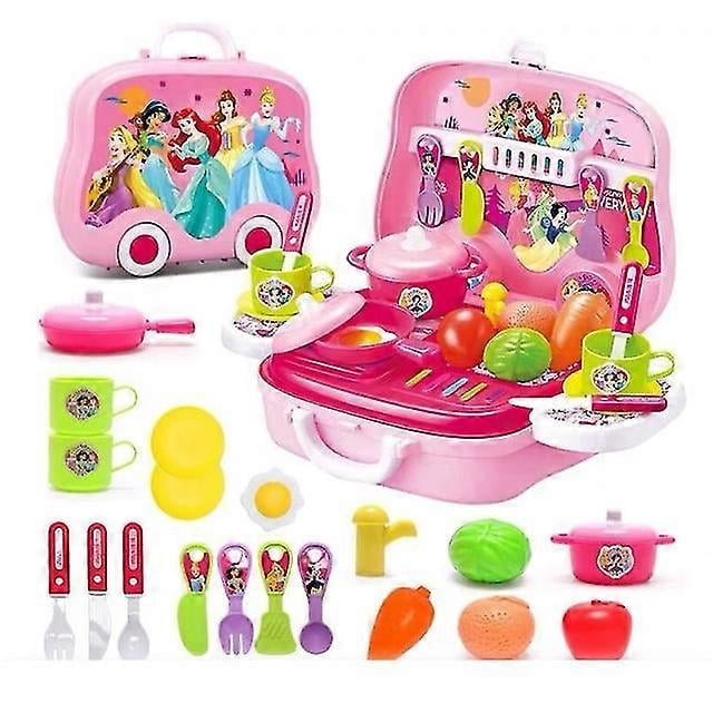Caja de almacenamiento de cosméticos de simulación de cosplay, juego de juguetes lavables para niños.