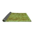 thumbnail image 2 of Ahgly Company Indoor Square Abstract Turquoise Blue Modern Area Rugs, 7' Square, 2 of 4