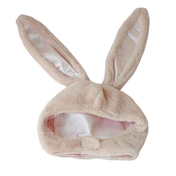 Bearachild Acogedor gorro de algodón con capucha y orejas de conejo para memorables selfies navideños de 65 x 02 pulgadas Kits de decoración para fiestas Marrón claro 21.65x11.02 pulgadas